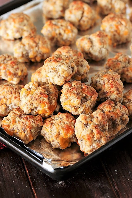 Sausage Balls Made with Cream Cheese Image