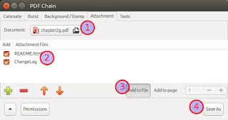 PDF Chain file attachment screenshot