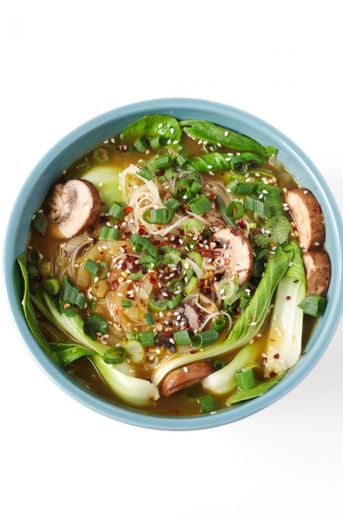 Ginger Garlic Noodle Soup with Bok Choy RECIPE THINKERING