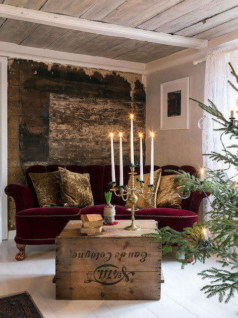 Rural Christmas at a charming farmhouse