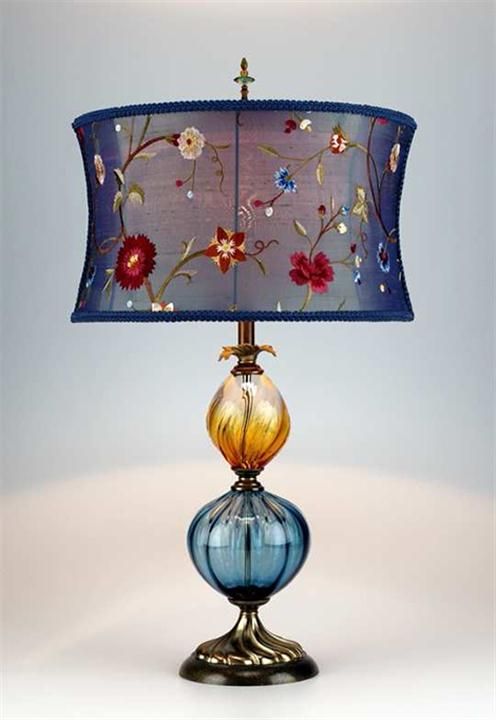 haftowane abazury lamp