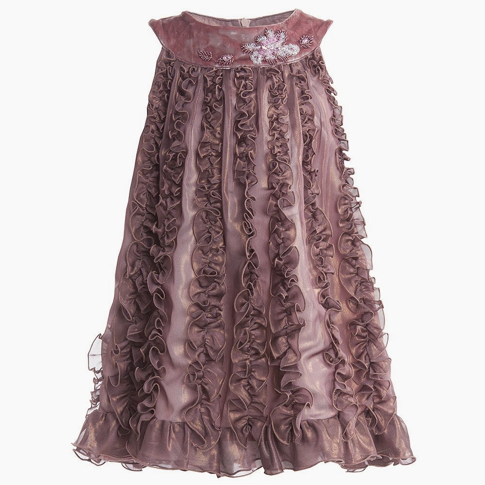 Purple Doughnuts: Outfit Of The Week: Dusky Pink Ruffle Frill Dress