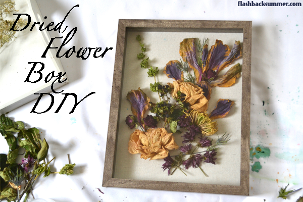 Flashback Summer: Dried Flower Shadow Box DIY tutorial