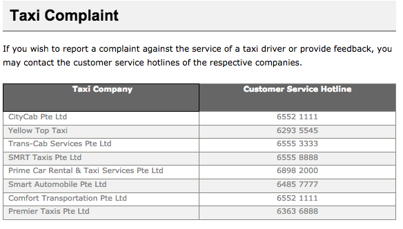 The State Of Taxis In Singapore