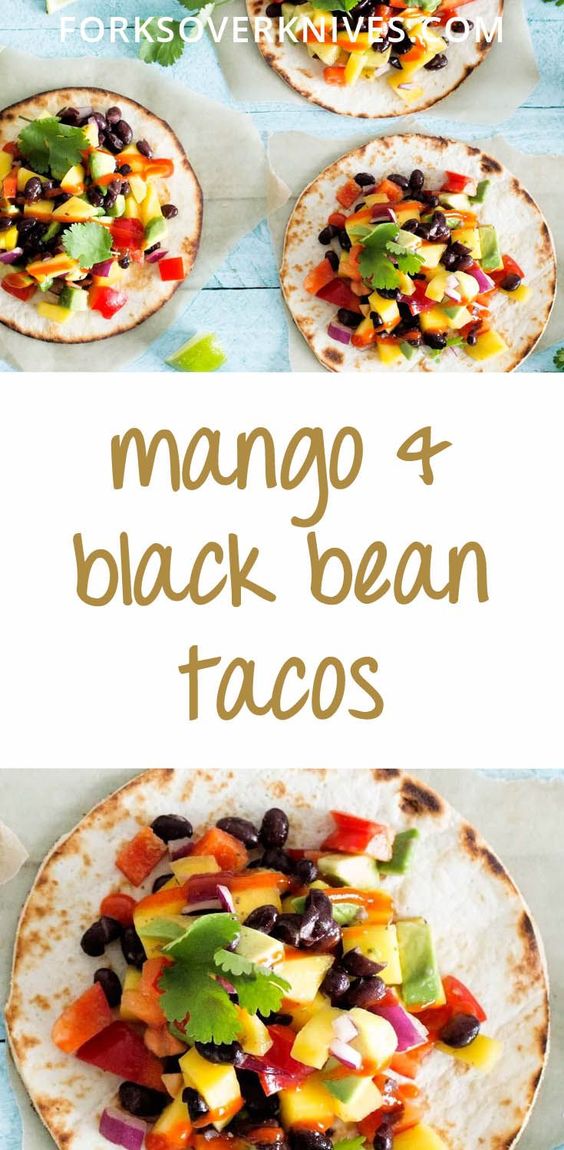Mango and Black Bean Tacos