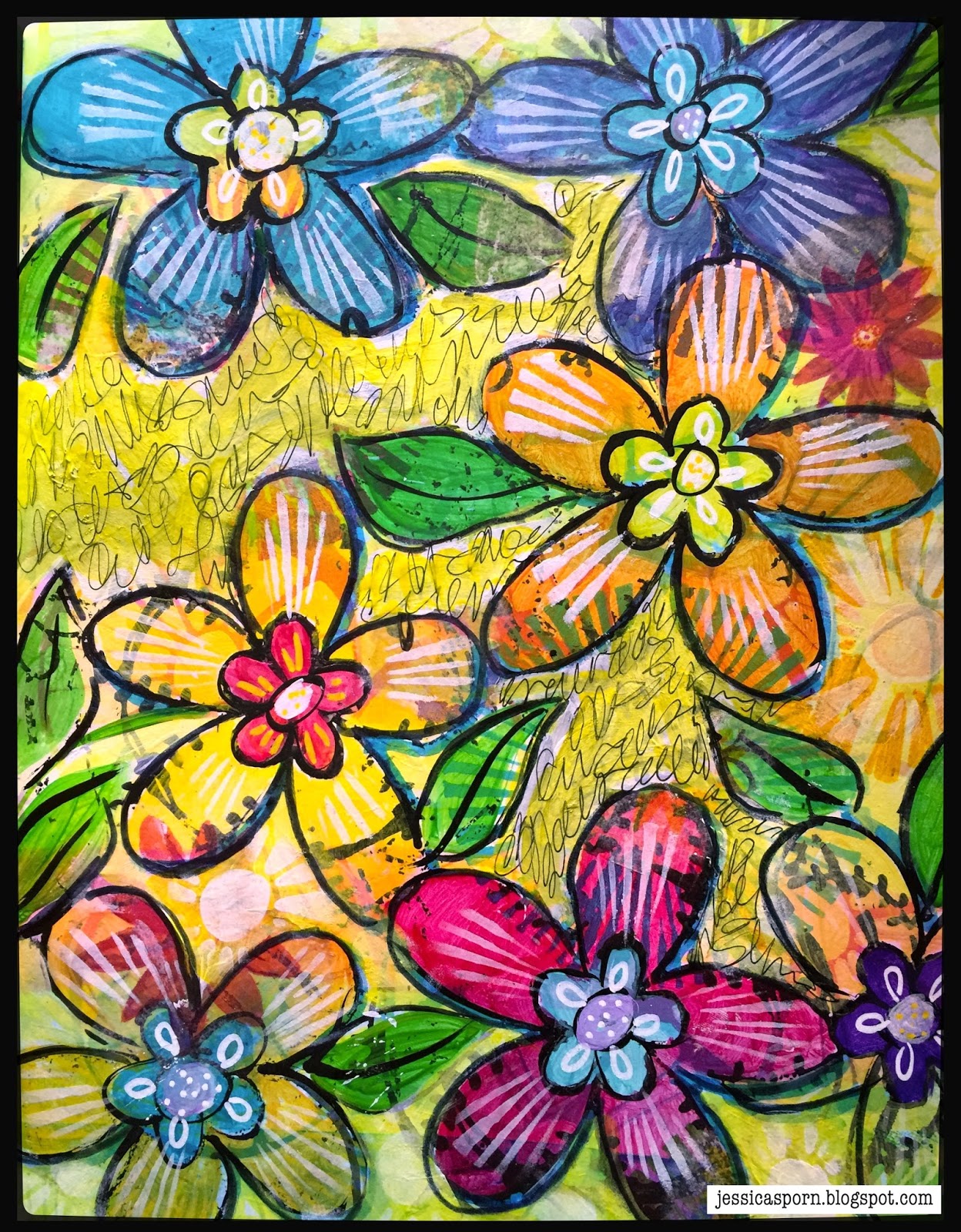 StencilGirl Talk Art Journaling with August Stencil Club Stencils