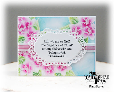 Diana Nguyen, Sweet as Perfume, Our Daily Bread Designs, Vintage Borders, Scripture, card