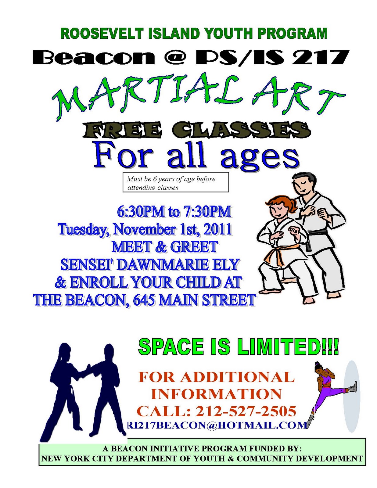 Roosevelt Islander Online Free Martial Arts Program Offered By The Roosevelt Island Youth
