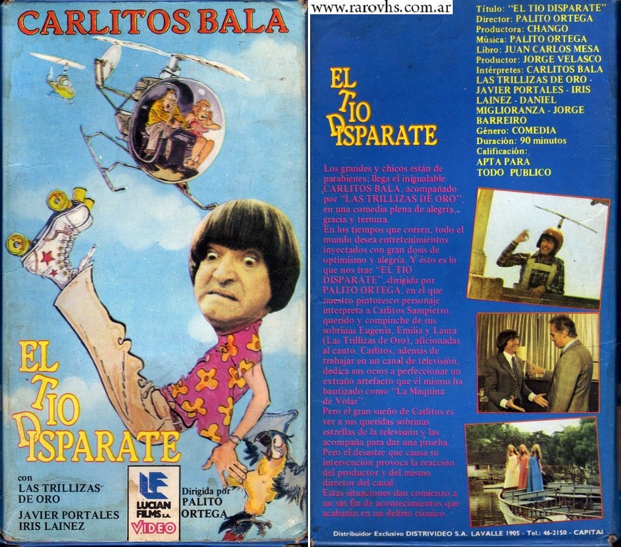 El tío disparate (1978) Carlitos Balá + Trillizas de Oro vhs