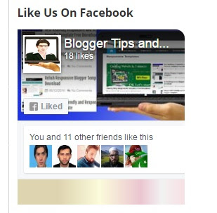 Facebook Page Widget For Blogger
