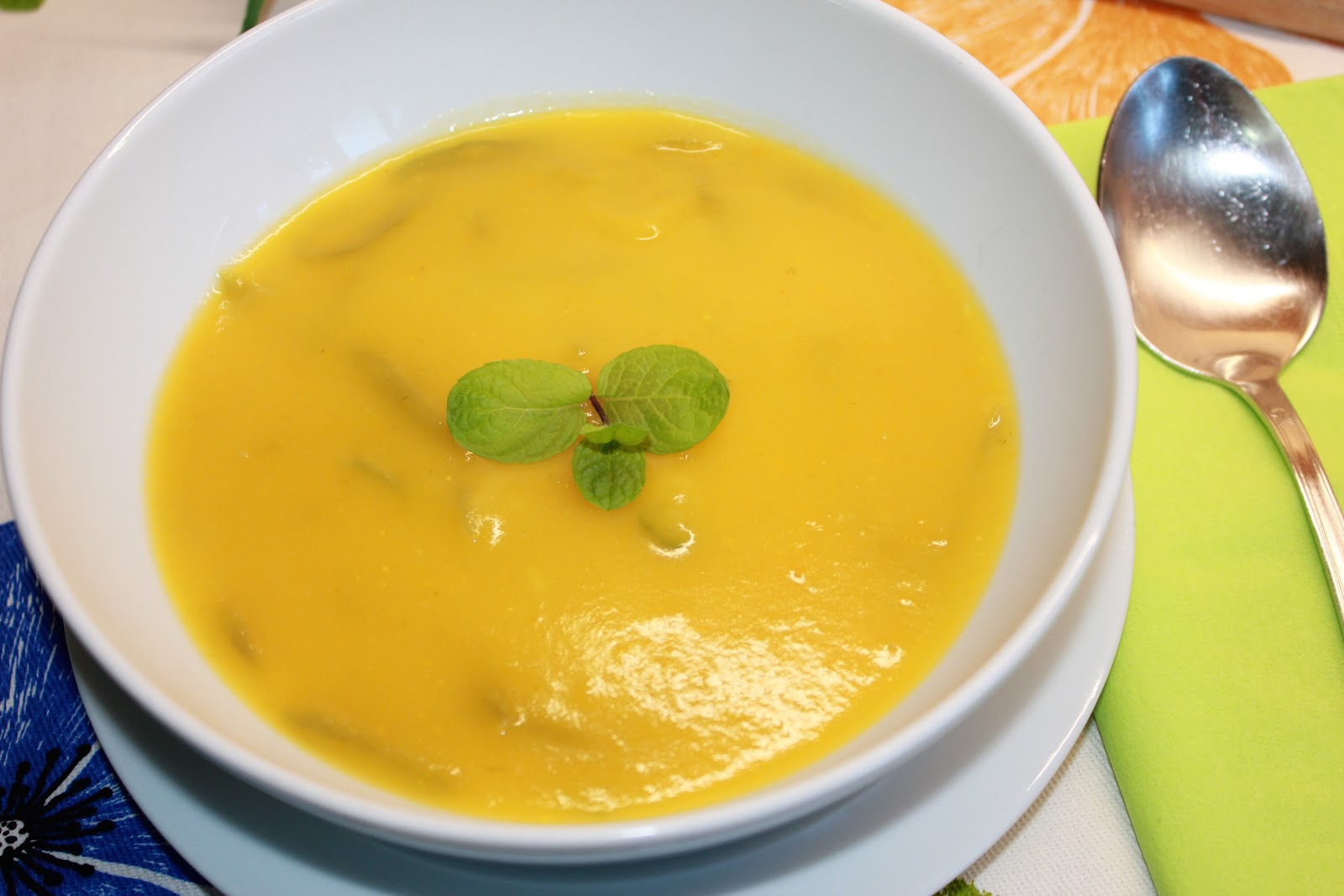 M stica De Sabores Sopa De Feij o Verde Aromatizada Com Hortel E Gengibre