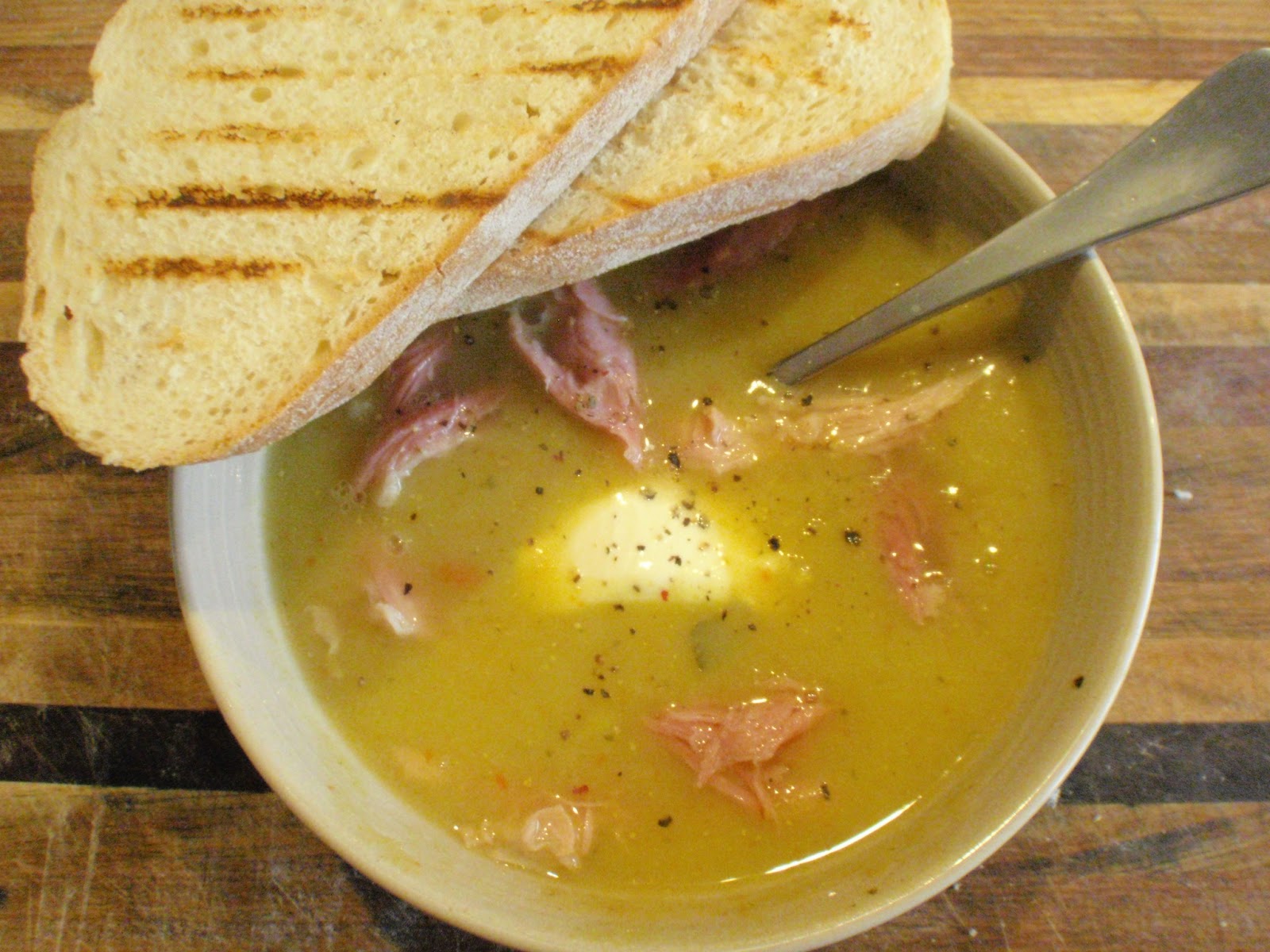Home Sweet Kitchen & Garden. POTATO LEEK AND HAM BONE SOUP