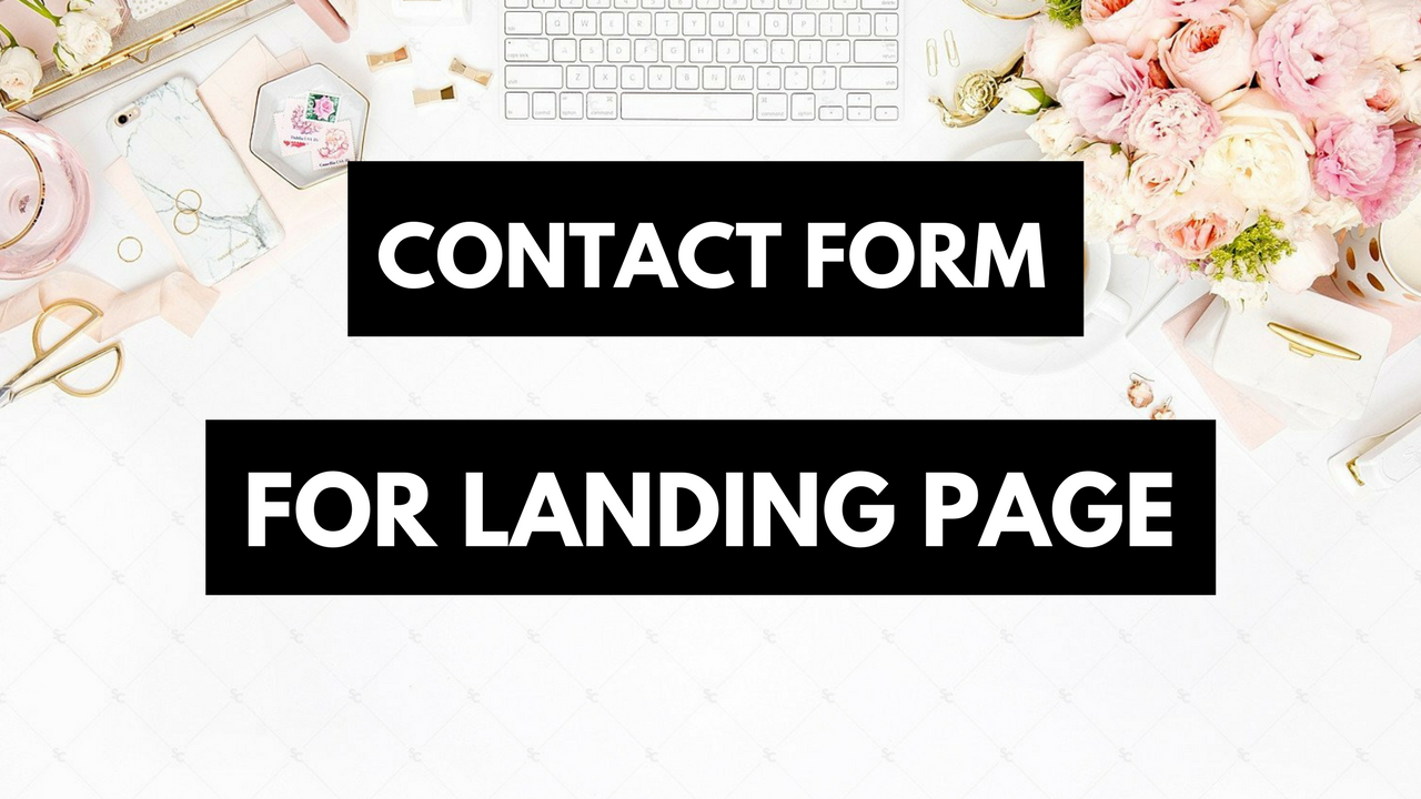 Contact form for Landing Page - Landing Page Design