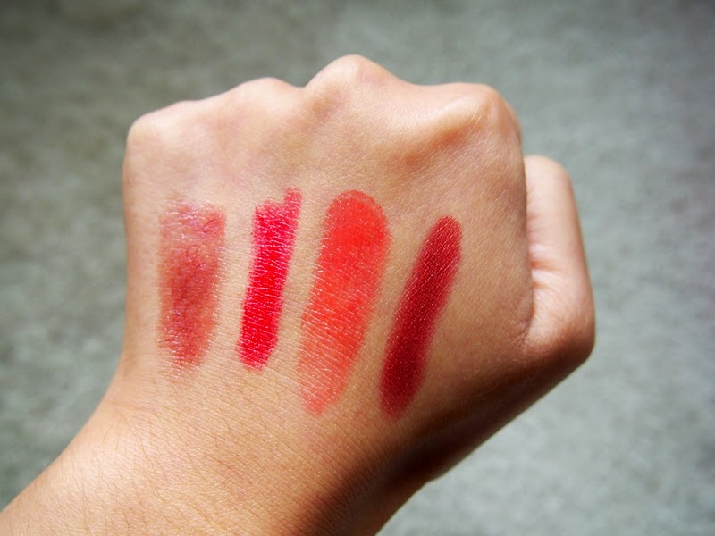 lip product swatches