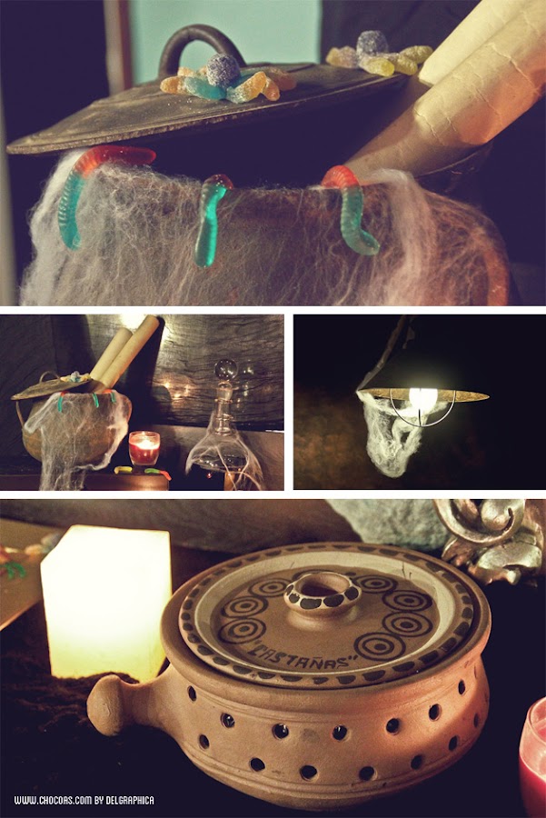 Decoración castaween (halloween + castañada)