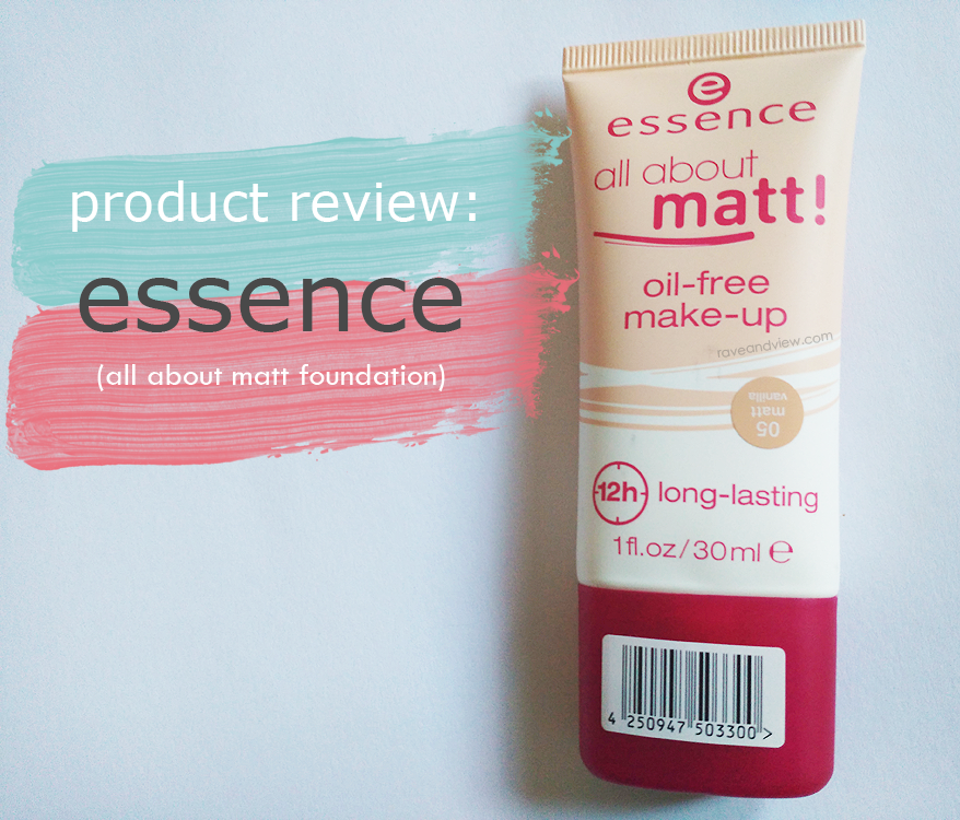 Essence All About Matt Foundation Review Rave and View Essence All