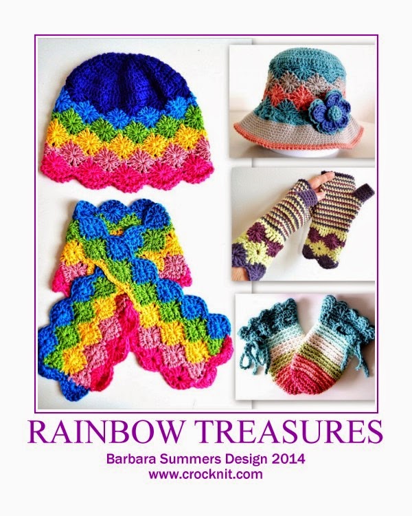 how to crochet, crochet patterns, rainbow, keyhole scarf, hats, mittens,
