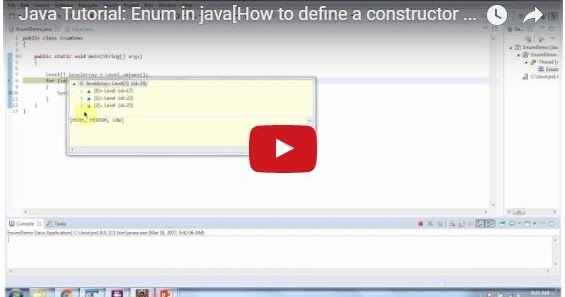 JAVA EE: Java Tutorial: Enum in java[How to define a constructor and ...