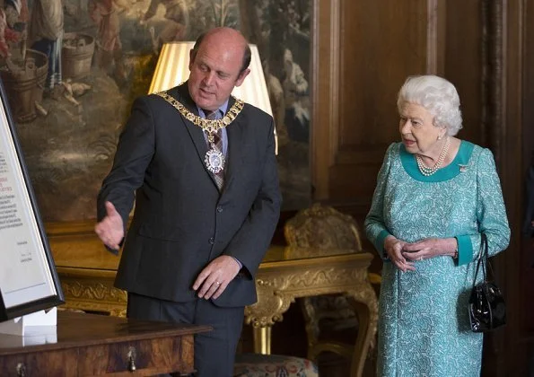 Queen Elizabeth held a reception at the Holyroodhouse for the Edinburgh Squadron RauxAF. Meghan Markle and Prince Harry visit Holyroodhouse