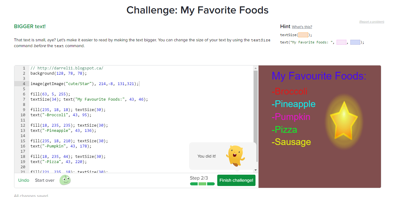Blog Khan Academy Favourite Foods