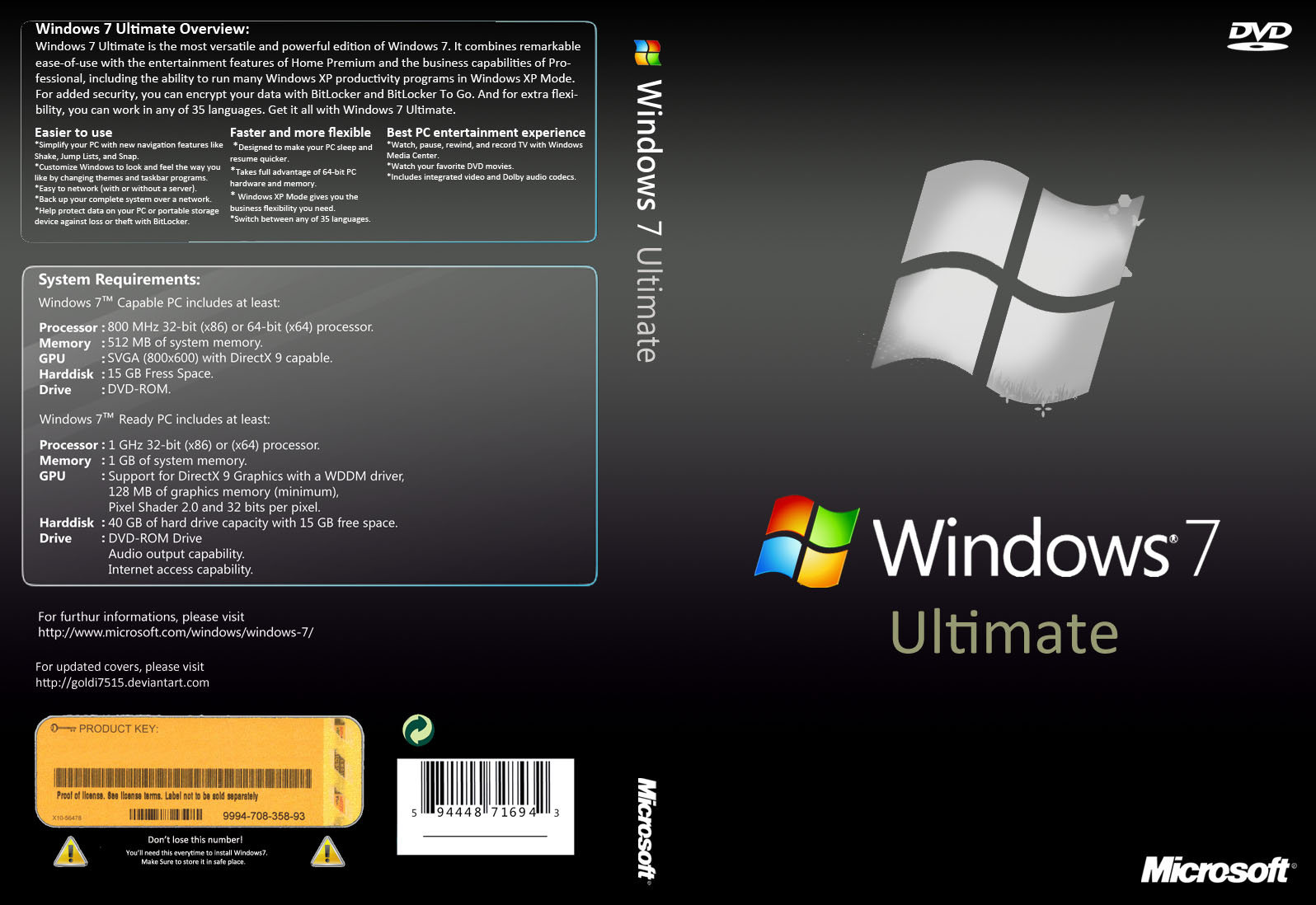 De windows 7 ultimate x86 dvd oem
