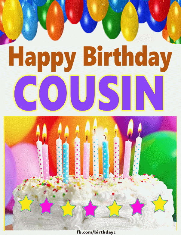 Happy Birthday Cousin images gif