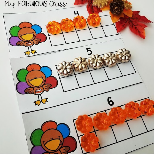 Turkey Math Centers and Crafts - My Fabulous Class