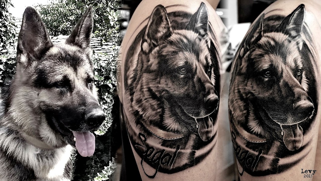 German Shepherd Tattoo Designs. 