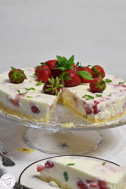 KarambaKarina&amp;#39;s Welt: Frischkäse-Erdbeer-Torte ohne Backen