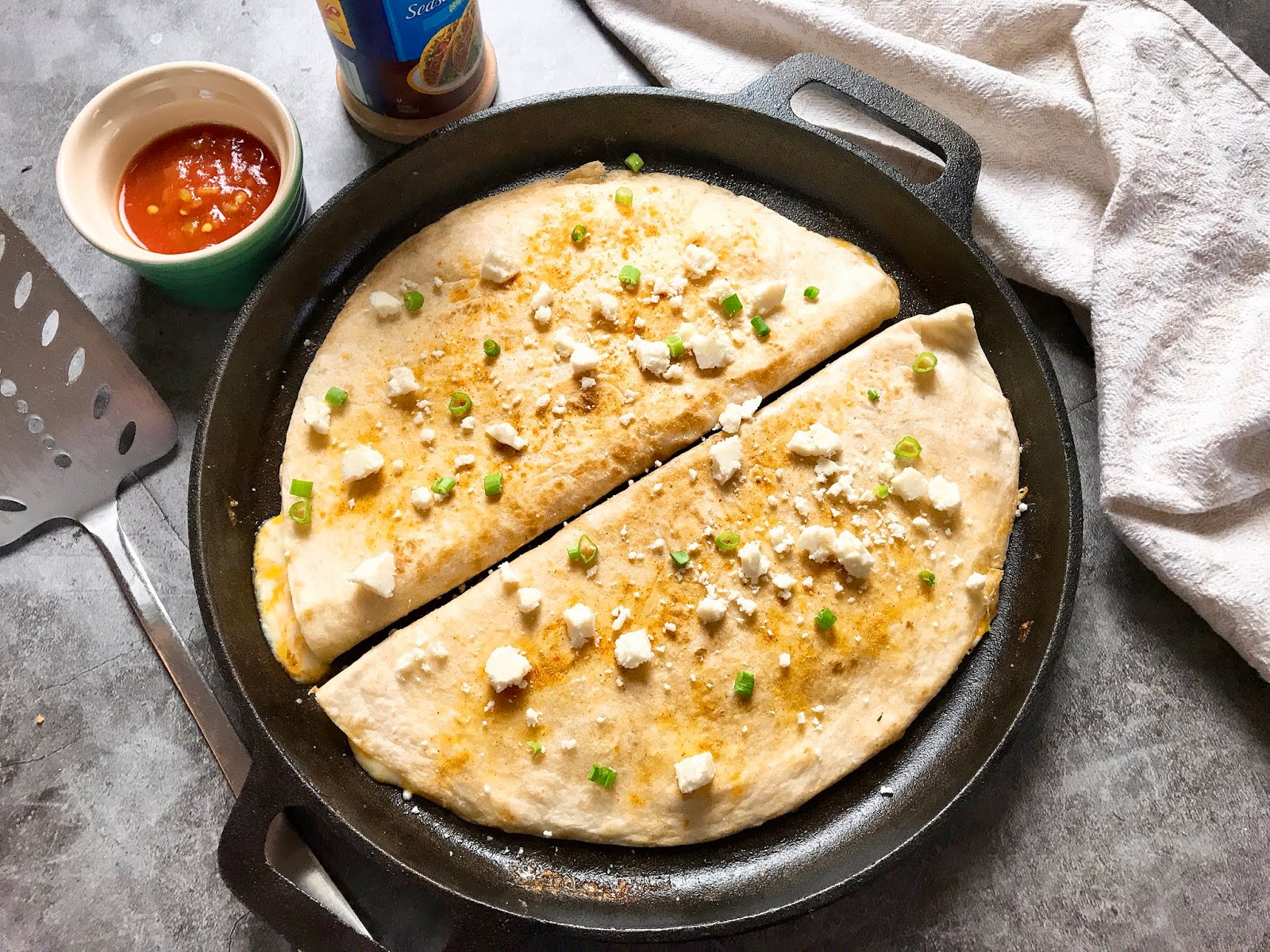 Three Cheese Burrito Quesadilla