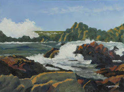 rocks water painting kirk oil seascape salt witmer
