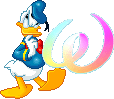 Alfabeto animado de personajes Disney con letras de colores W.