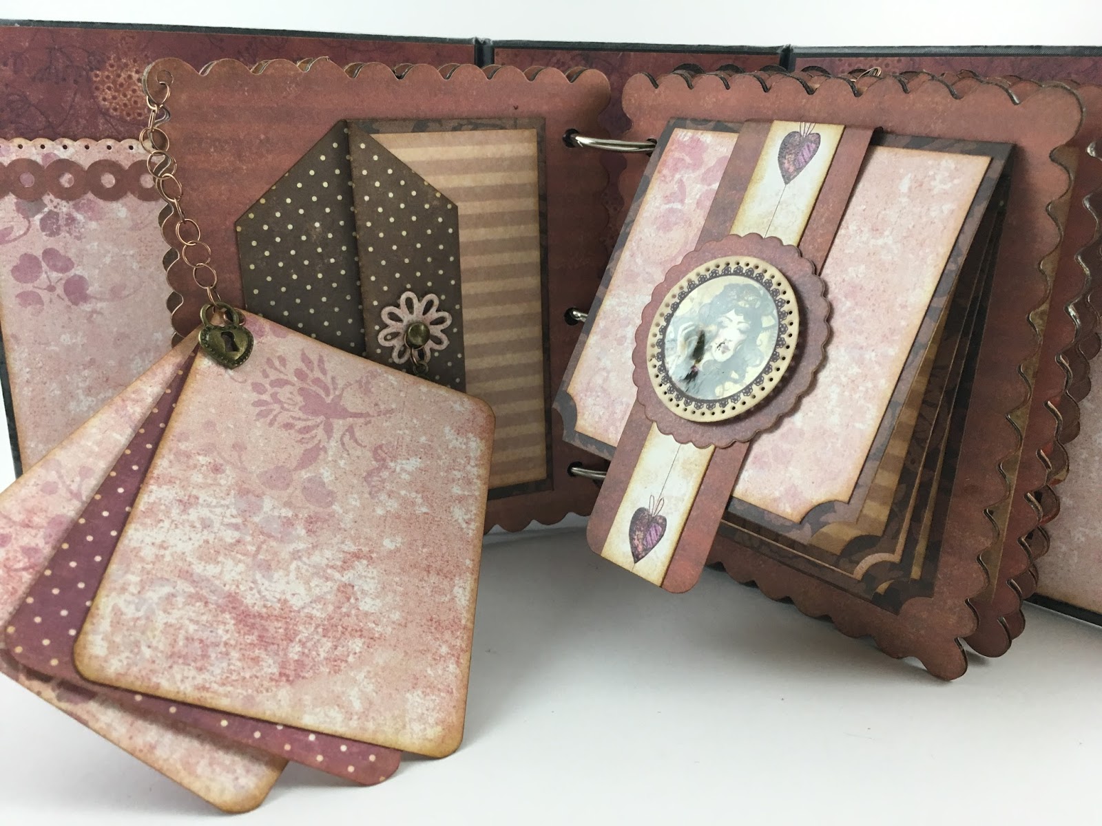 Create for Memories Mini Scrapbook Album Using Santoro London Paper