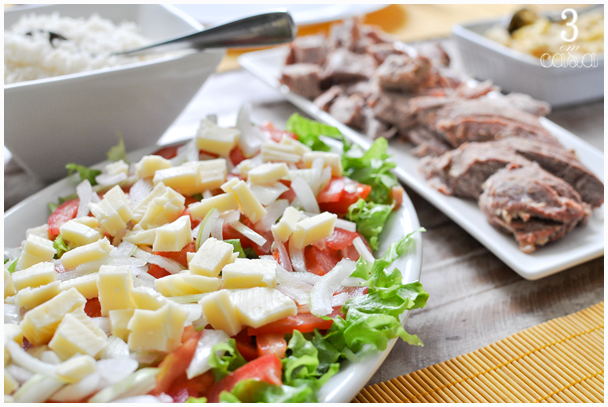 salada almoço de domingo simples