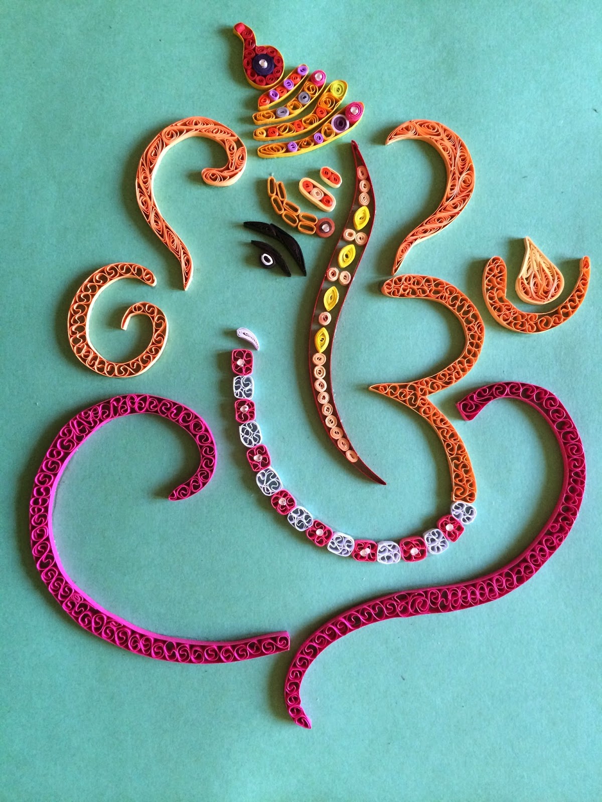 Chaudhari's Quilling Crafts Lord Ganesha )