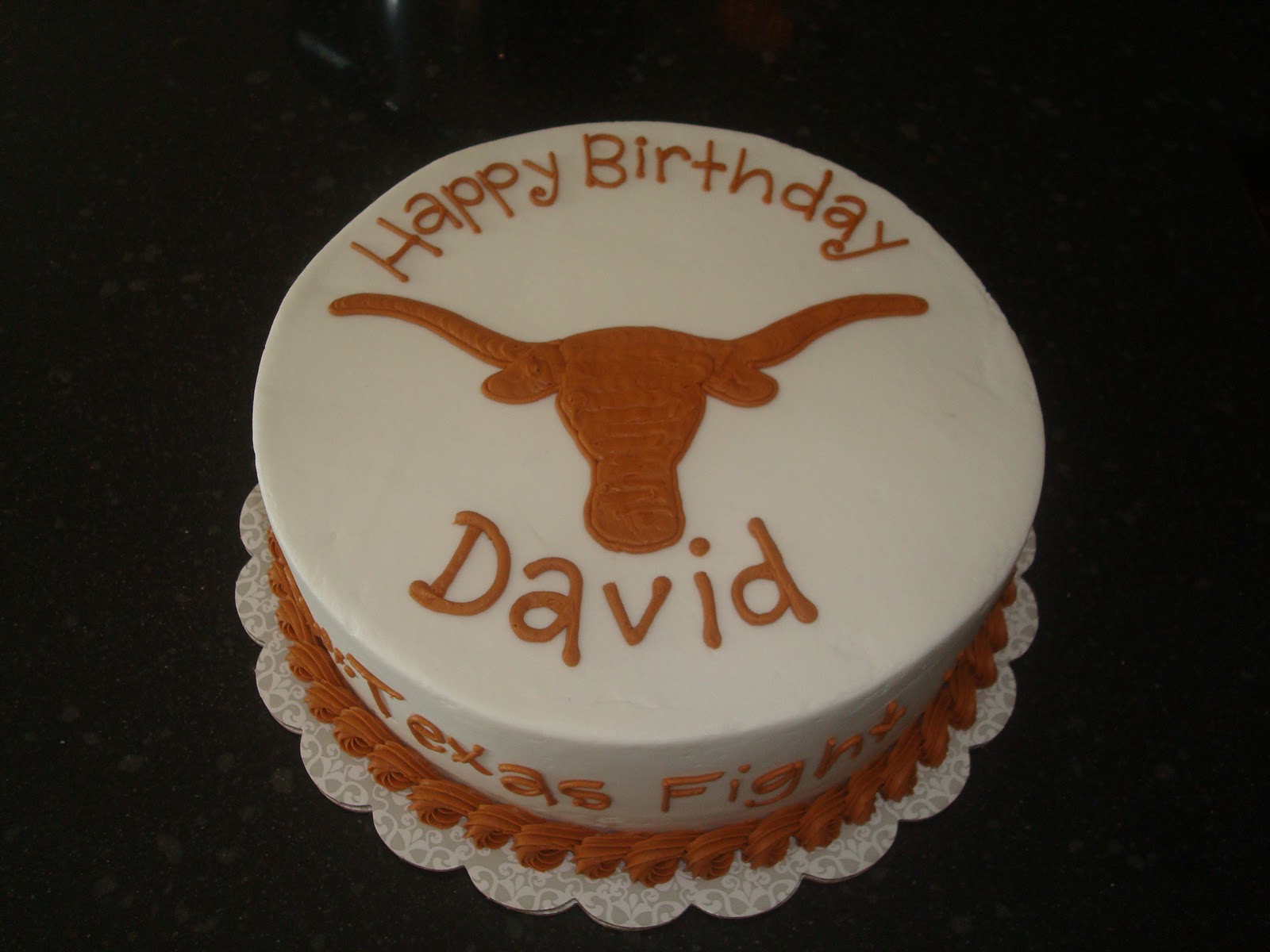 Sugar Boo Sweets Texas Longhorns Birthday Cake