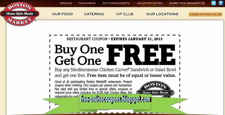 Printable Coupons 2020 Boston Market Coupons printable-coupons-2020-boston-market-coupons