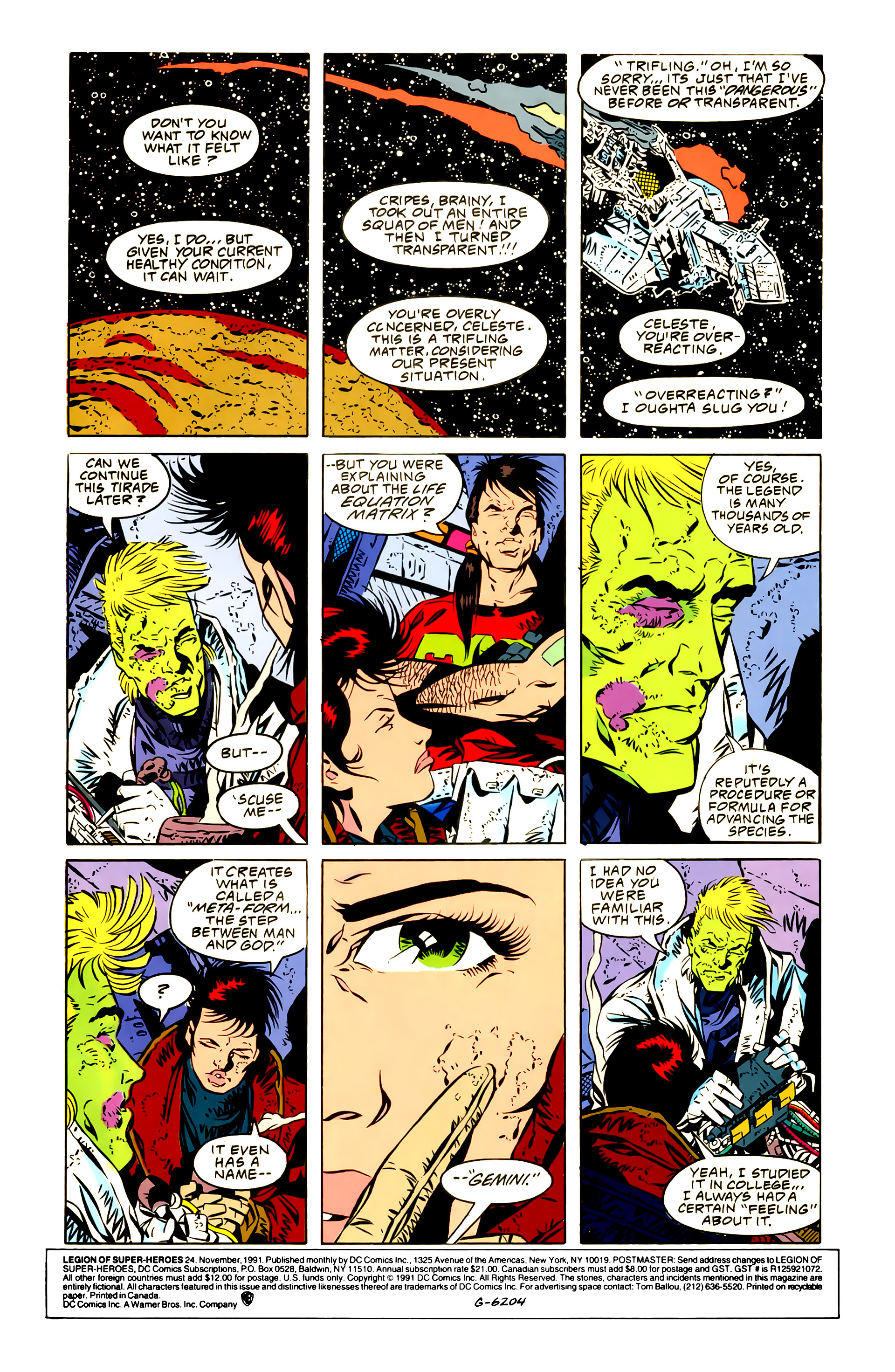 Legion of Super-Heroes (1989) 24 Page 1