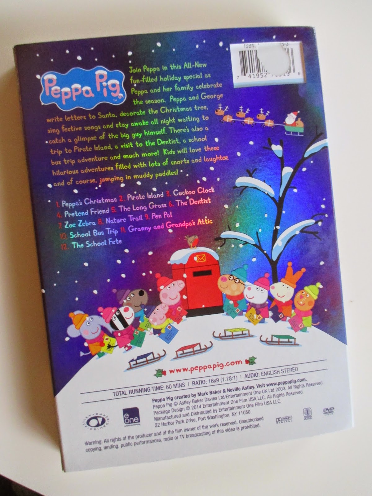 Peppa Pig Peppas Christmas Dvd And Bonus Dvd Review And Giveway