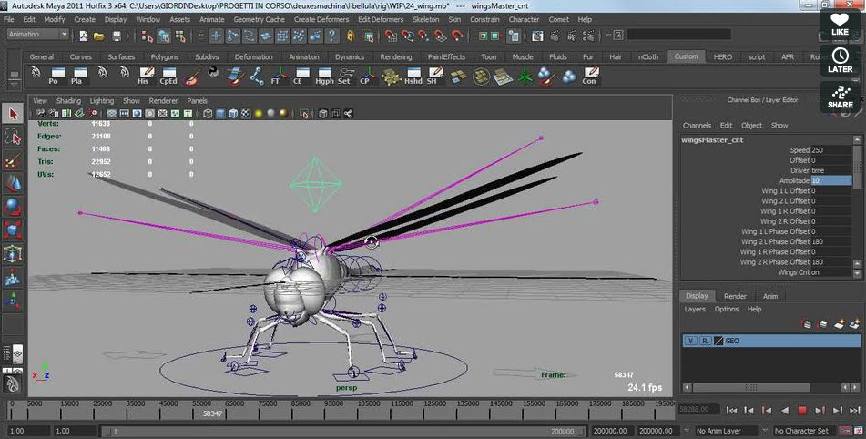 Procedural Dragonfly S Wings With Maya Cg Tutorial