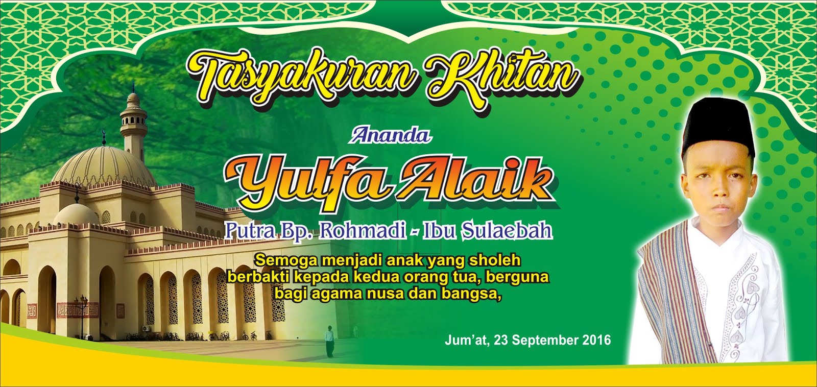 Spanduk Khitan Coreldraw