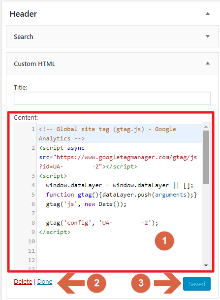 安橋聖知識網: 如何在WordPress新增客製Google Analytics HTML Script(GA Tag)不使用Plugin套件