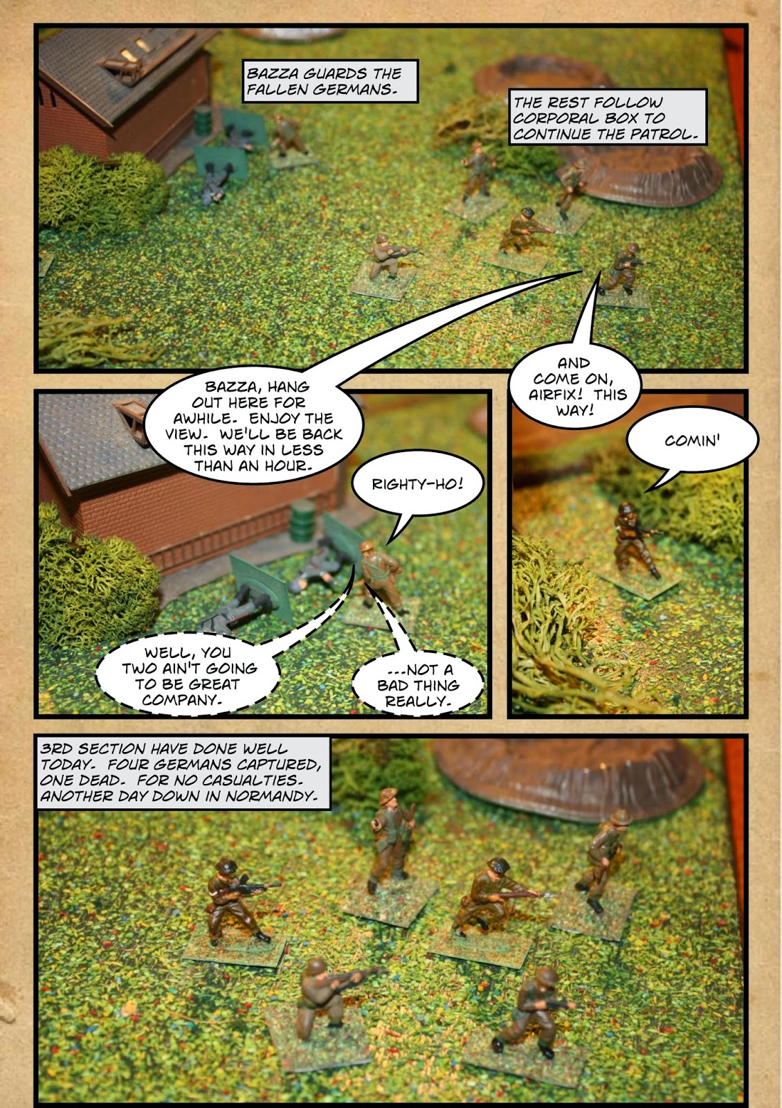 Shaun's Wargaming with Miniatures NUTS Comic WW2 battle report North