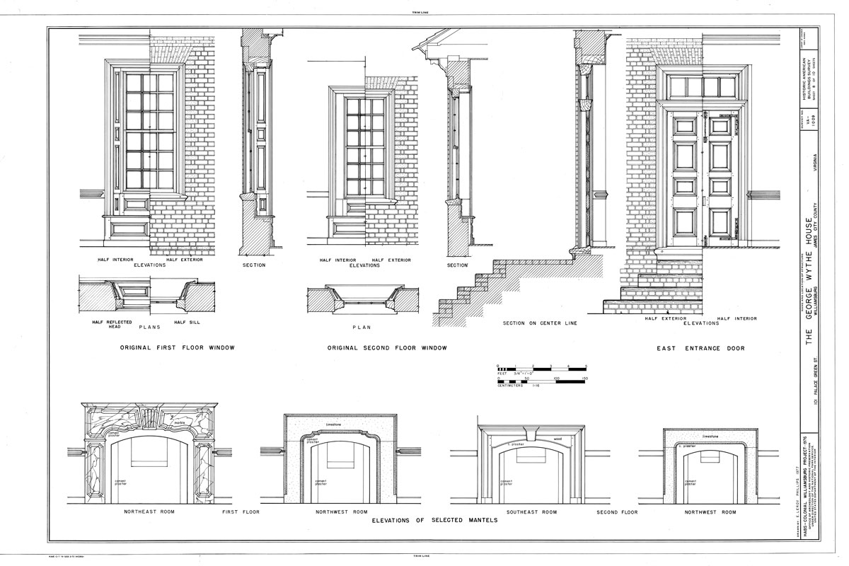 Historic Home Plans Some Colonial Williamsburg Homes