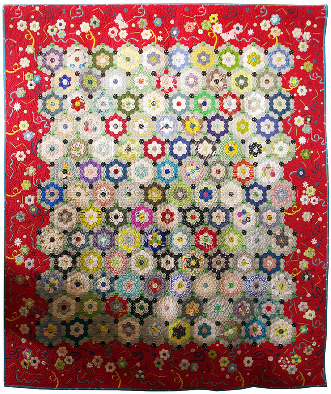 Tokyo International Quilt Festival 2018 | Talking to Flowers by 山口智恵子＊Chieko Yamaguchi | © Red Pepper Quilts 2018