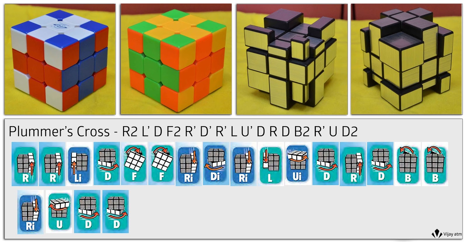 Красивые комбинации кубика Рубика 3х3