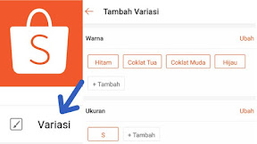 Menu Variasi Baru Upload Produk Jualan Di Shopee.id 2018
