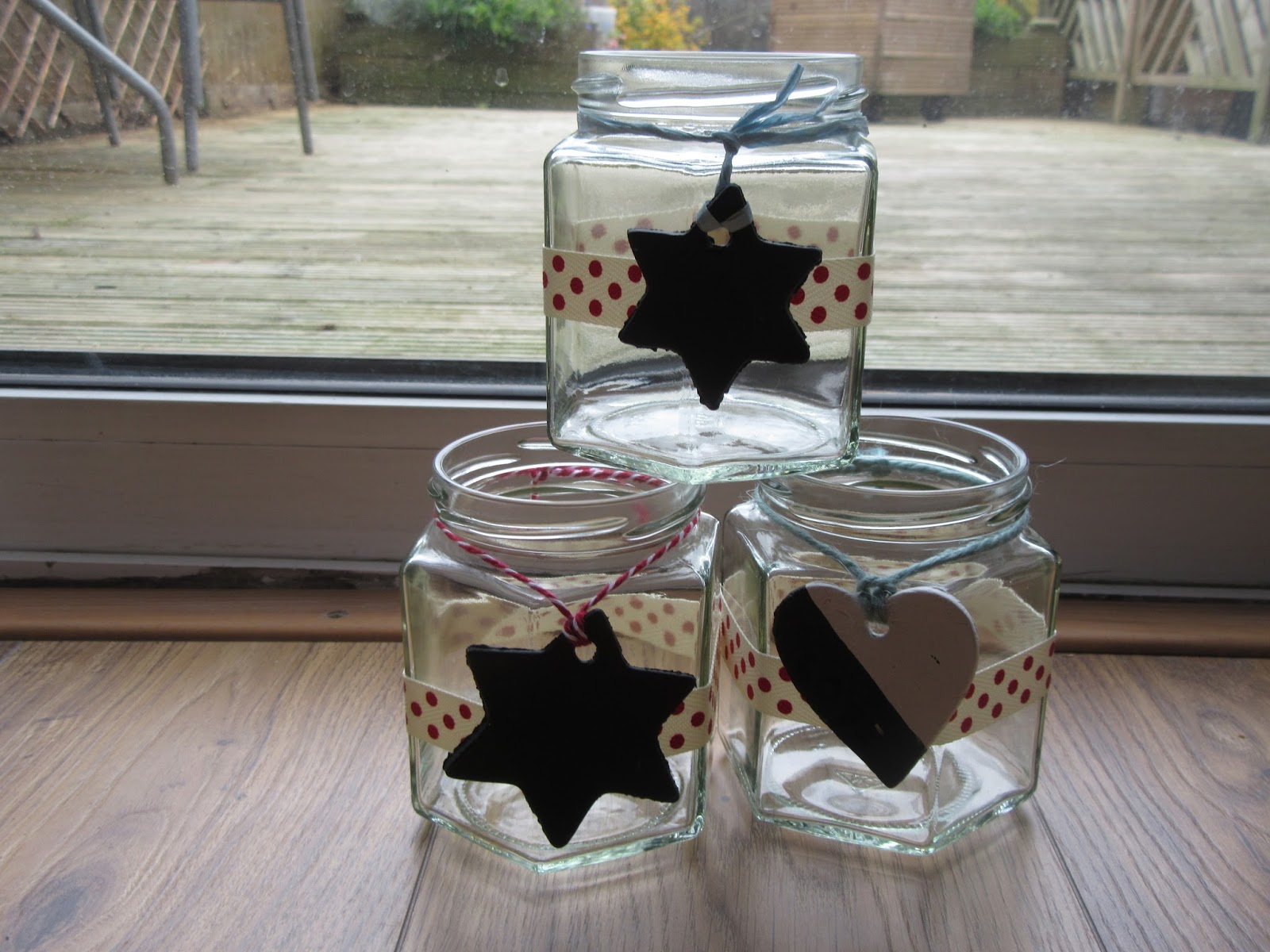 Sandra Loves....... Decorated Christmas Jam Jars 32/50 50 makes for