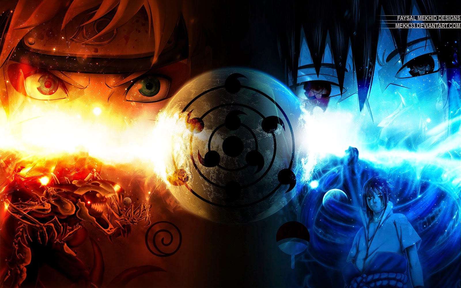 Naruto Wallpaper Vs Sasuke gambar ke 11