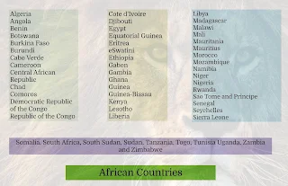 African countries list